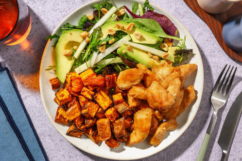 Honning- og sojamarineret kylling