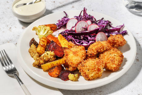 Pankopanerad BBQ-kyckling