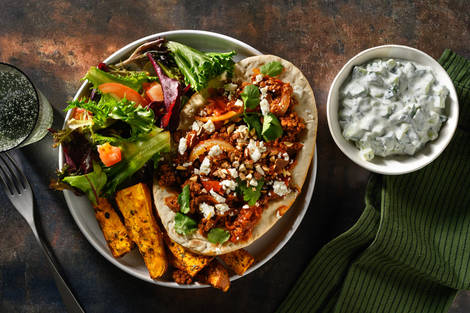 Tyrkisk inspireret harissa-oksekødsfladbrød