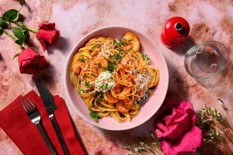 Creamy Prawn Linguine