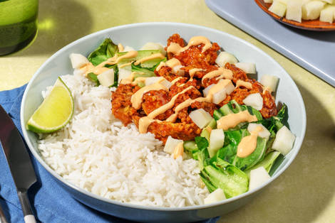 Koreanska BBQ-glaserade vegostrimlor