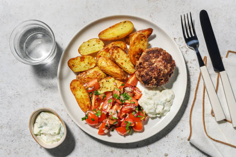 Grekiska vegofärsbiffar