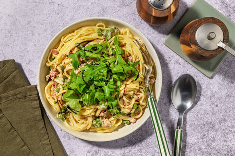 Brilliant Bacon Linguine Alfredo