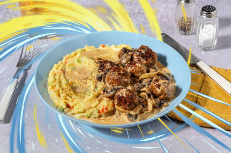 Aura-Hackbällchen inspiriert von Mega-Lucario