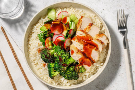 Kylling i sursøt glaze