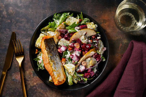 Ovnbagt honning-sennepslaks