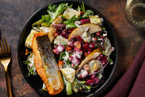 Honung- och senapsrostad lax