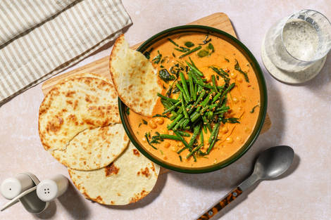 North Indian Style Coconut, Chickpea and Spinach Curry