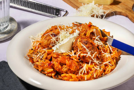 Orzo au boulettes de bœuf aux épices kefta