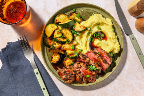 Pikant mariniertes Weiderindersteak