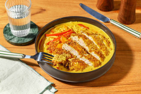 Thai Style Spiced Katsu Curry Chicken Noodles