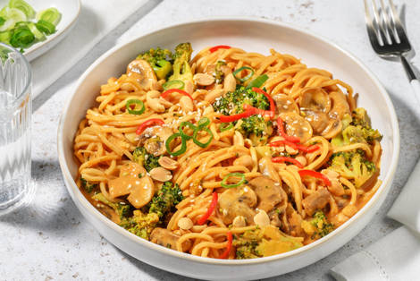 Ingefärsnudlar och nötcrunch