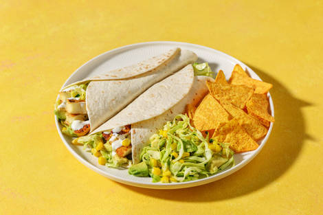 Hurtige halloumiwraps