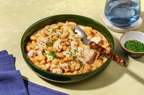 One Pot Creamy Leek & Mushroom Chicken Thighs