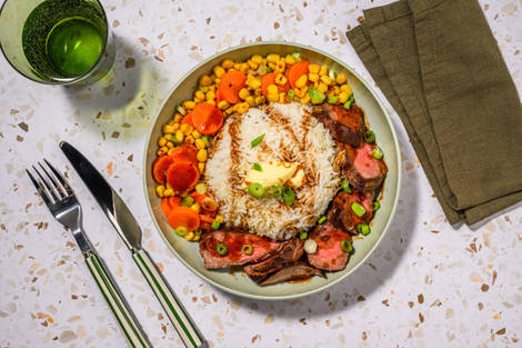 Manzo scottato stile 'Pepper Lunch'