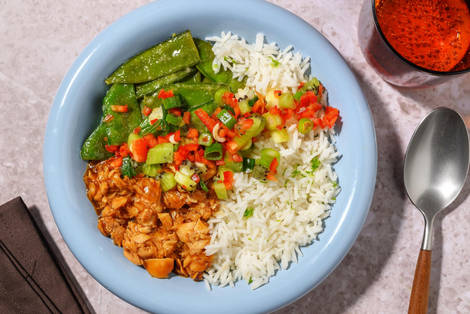 Teriyaki Salmon Poke Style Bowl 