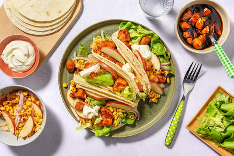 Sweet Soy Prawn Tacos