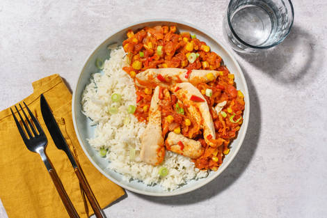 Chicken and Sweetcorn Chilli with Prawns