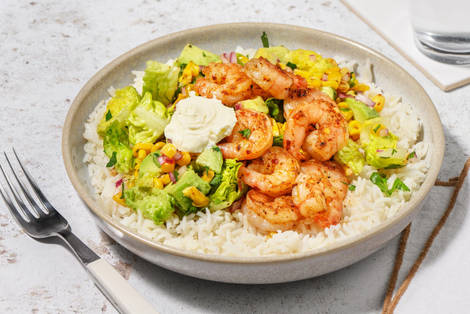 Chipotlekryddad räkbowl