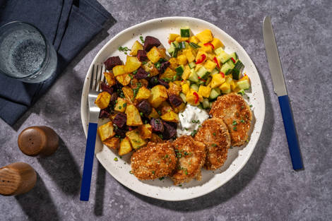 Sesam- och pankopanerad fläskkotlett