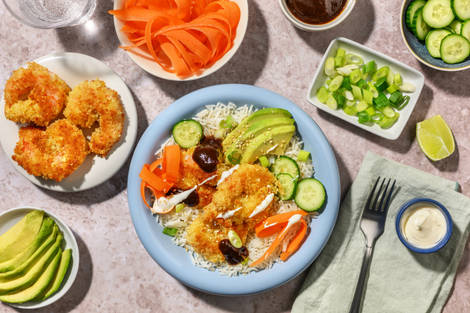 Japansk räkbowl med avokado