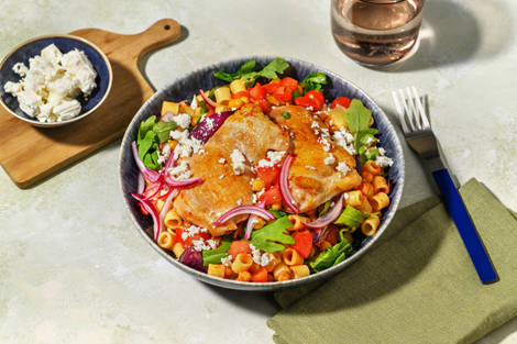 Mediterranean Style Chicken and Ditali Pasta Salad