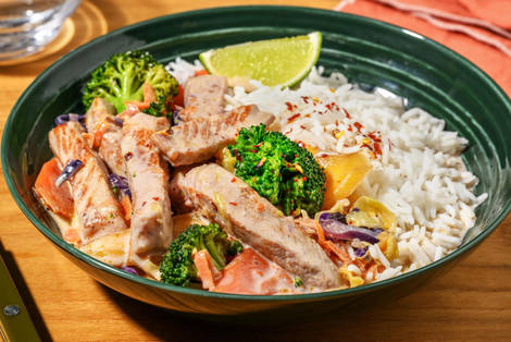 Thailandsk svinekødswok