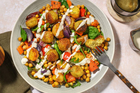 Mellemøst-inspireret ovnbagt falafel