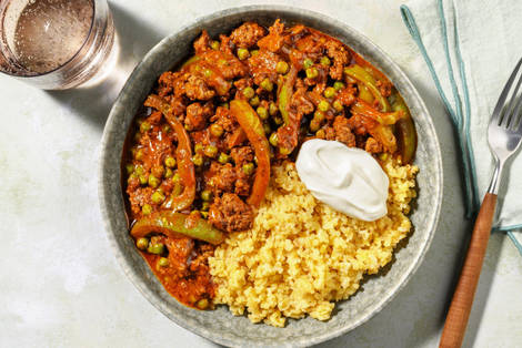 Super Quick Beef and Pea Rogan Josh