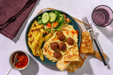 Falafel, Houmous and Paprika Butter