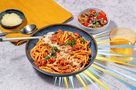 Glödande vegetarisk bolognese