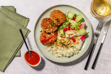 Thaiinspirerede tunfiskekager