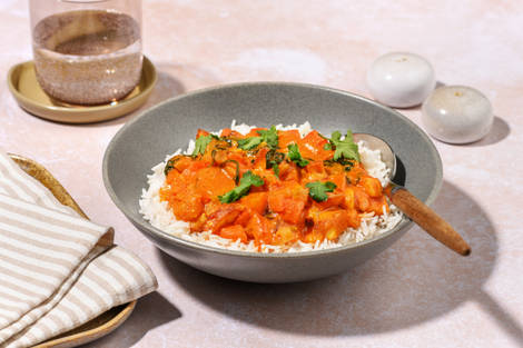 Double Pan-Seared Paneer & Veggie Tikka Curry