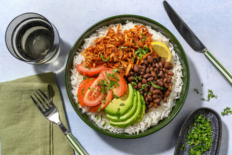 Burrito-Bowl mit geräuchertem Tofu