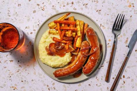 Cumberland Sausages and Mash