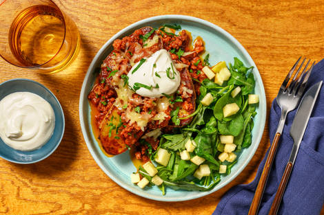 Loaded Beef & Bacon Jacket Potatoes