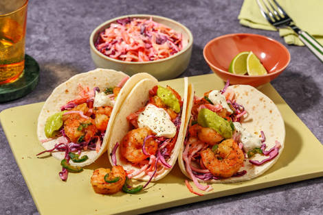Tacos de crevettes doubles à la mexicaine