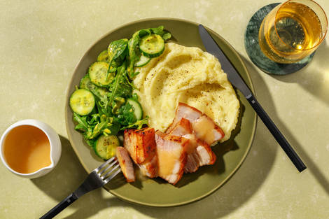 Double Roast Pork Belly & Apple Sauce