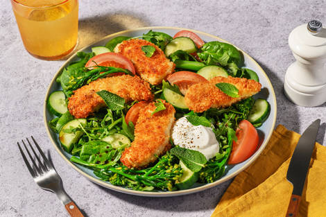 Crusted Double Chicken & Baby Broccoli Salad