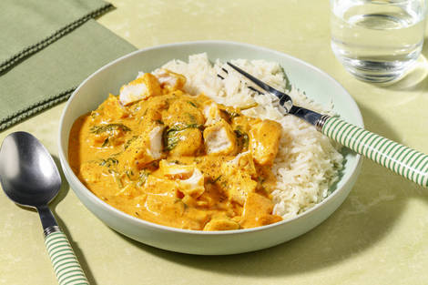 Masala Spiced Basa Curry with Prawns
