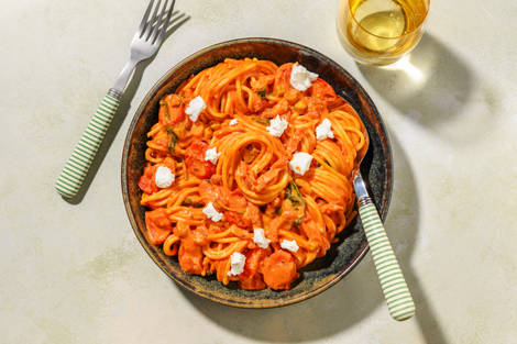 Creamy Double Bacon & Cherry Tomato Fasta Pasta