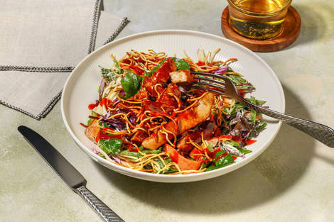 Express Asian Chicken & Rainbow Salad Bowl