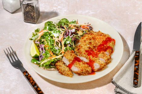 Quickest Peanut-Crumbed Pork Schnitzel