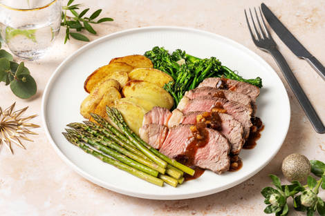 Very Merry Roast Lamb & Cranberry Walnut Sauce