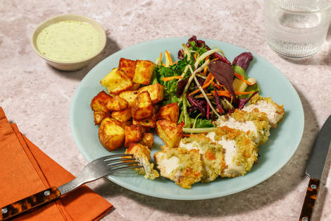 Baked Double Pesto-Parmesan Crusted Chicken