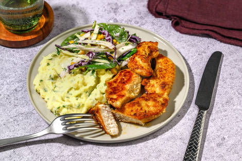 Nan's Double Chicken Tenders & Parsley Mash