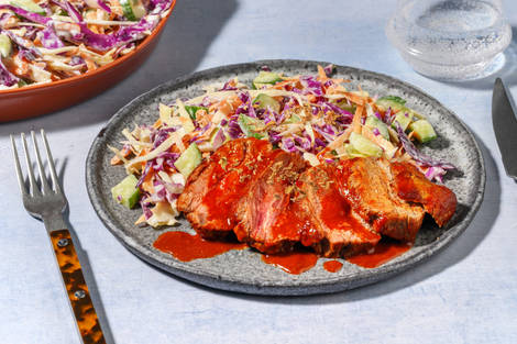 Double Garlicky-Glazed Roast Lamb Rump