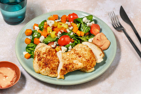 Double Peri-Peri Chicken & Roast Rainbow Veg Toss