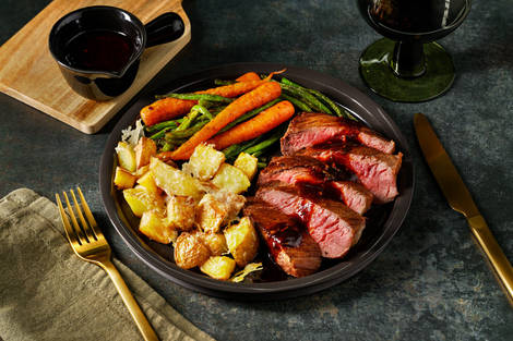 Top Beef Eye Fillet & Sticky Rosemary Sauce