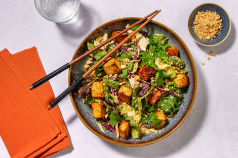 Sticky Prawns & Sesame Sriracha Slaw